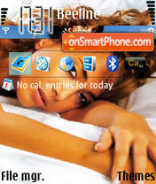 Zhanna Friske theme screenshot