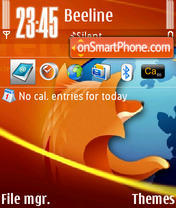 Firefox v1 01 es el tema de pantalla