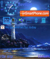 Animated Lighthouse tema screenshot