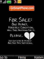 Heart 4 Sale es el tema de pantalla