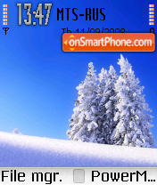 Winter Lanscape tema screenshot