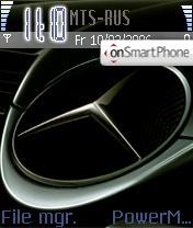 Mercedes Benz Logo es el tema de pantalla
