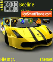 Скриншот темы Lamborghini Gallardo