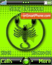 Scorpion tema screenshot