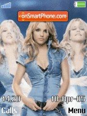 Britney With Mp3 Theme-Screenshot