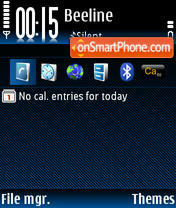 Reflect Blue tema screenshot