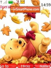 Pooh $ autumn tema screenshot