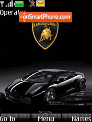 Скриншот темы Black Lamborghini