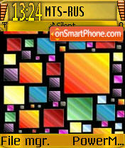 Squares tema screenshot