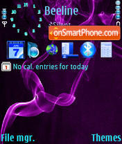 Purple Smoke tema screenshot