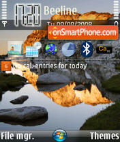 Capture d'écran Upfone Mountain thème