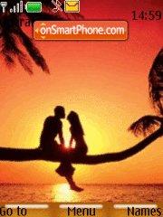 Sunset love tema screenshot