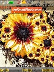 Capture d'écran Yellow Sunflower thème