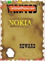 Скриншот темы Wanted Nokia