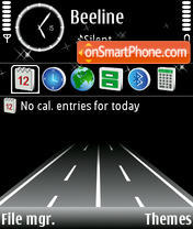 Road In The Night tema screenshot