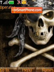 Skull Animated tema screenshot