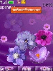 Purple Flowers theme screenshot