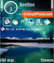 Aurora Reflection Theme-Screenshot