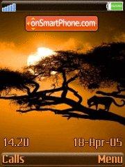 African Sunset 01 tema screenshot