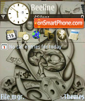 Skullface tema screenshot