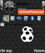 Animated Soccer Ball tema screenshot