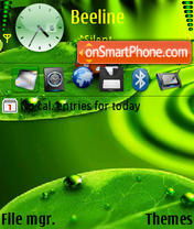 Green 3d v2 theme screenshot