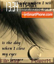 Cry tema screenshot