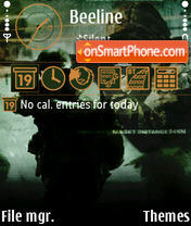 Capture d'écran Call of Duty 4 thème