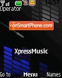 Nokia Xpress Music Blue tema screenshot