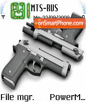 9mm Pistol theme screenshot