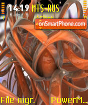 Orange tema screenshot