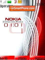 Capture d'écran Nokia Clock swf thème