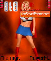 Capture d'écran Super Girl thème