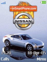 Скриншот темы Nissan 350z Animated