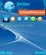 Bluewave tema screenshot