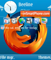 Fire Fox AS iconpack es el tema de pantalla