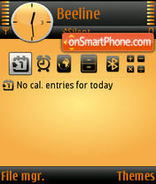 Black Ice Orange tema screenshot