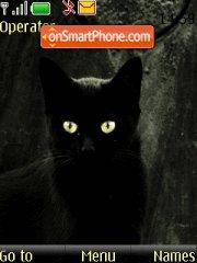 Capture d'écran Black cat thème