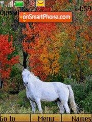 Capture d'écran Horses autumn thème