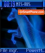 Capture d'écran Blue Horse thème