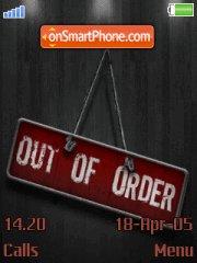  Out Of Order es el tema de pantalla