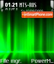 IAurora Green S60v2 tema screenshot