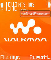 Walkman tema screenshot