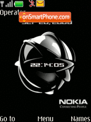 Animated Nokia Black es el tema de pantalla