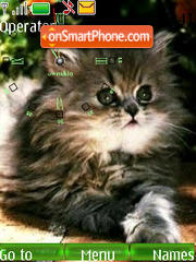 SWF cat clock tema screenshot
