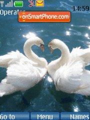 Capture d'écran Swan love thème