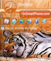 Capture d'écran Tiger 12 thème
