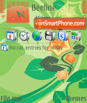 Orangeflowers tema screenshot