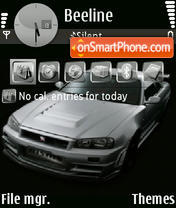 Nissan Skyline 07 theme screenshot