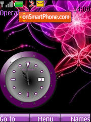 SWF clock Abstract es el tema de pantalla